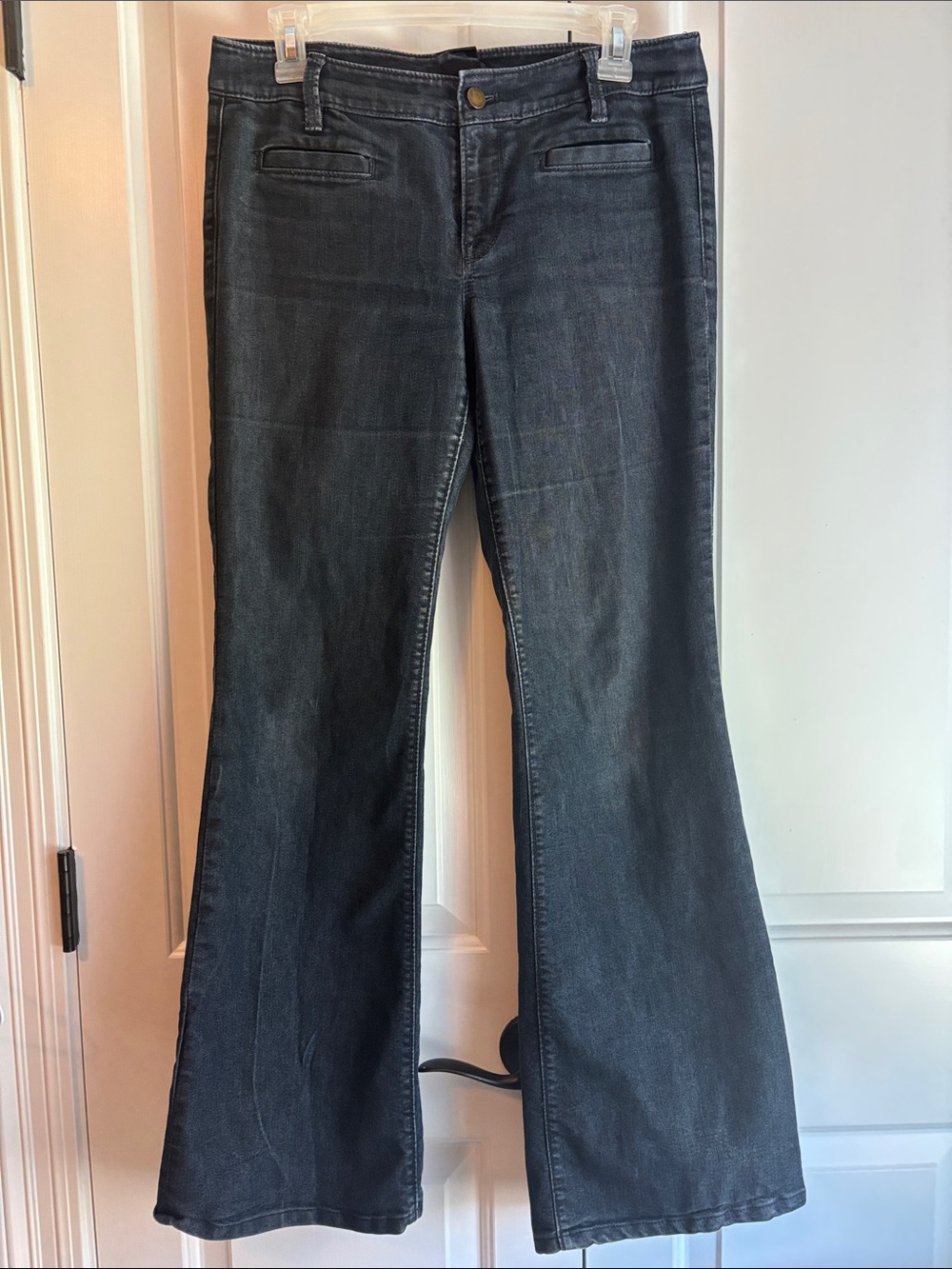 Ann Taylor Women's Dark Gray Flared Jeans